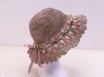 Chapeau paille naturelle cousue, femme
